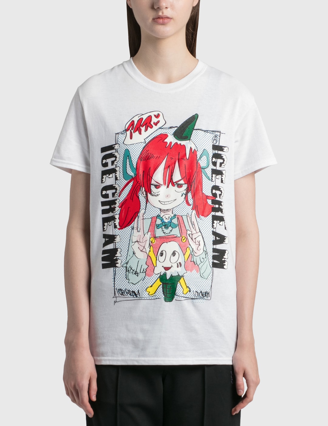 Icecream Icecream X Jun Inagawa Girl T Shirt Hbx Globally Curated Fashion And Lifestyle By Hypebeast