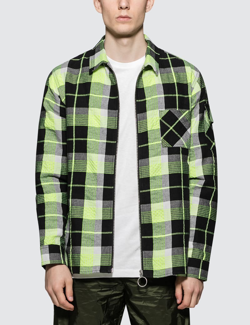off white checkered shirt