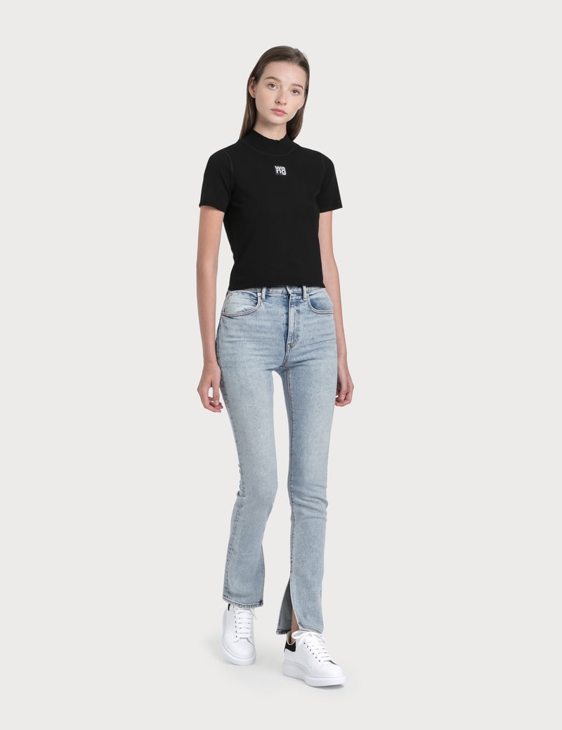 Image of Alexander Wang.T Stovepipe Dipped Back Jeans