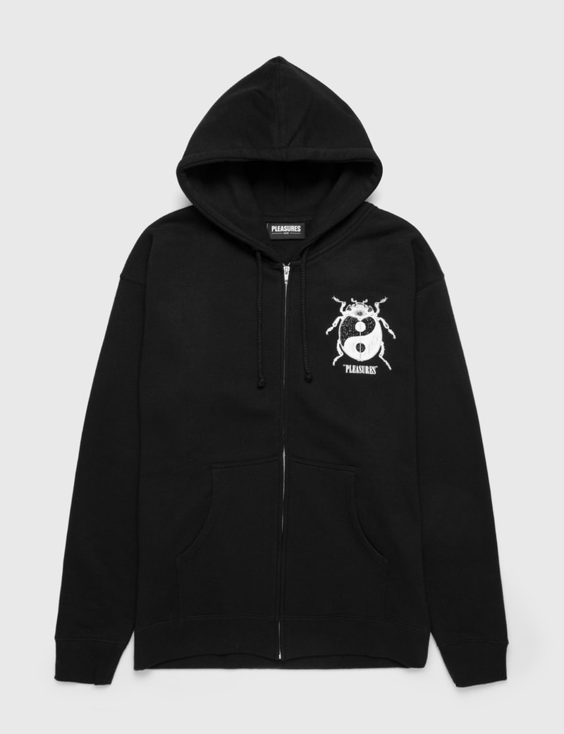 Image of Pleasures Bug Zip Up Hoodie