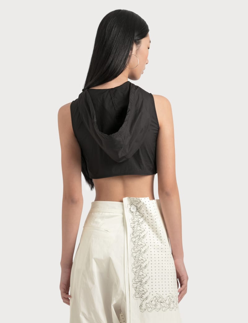 hooded crop top