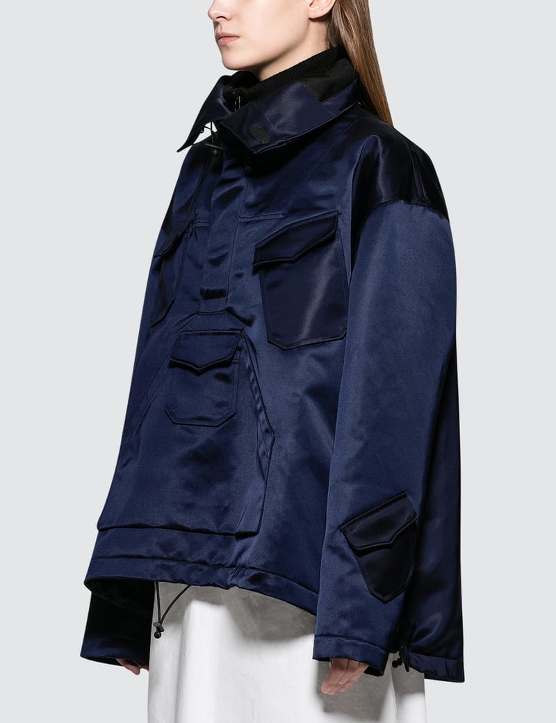 canvas anorak pullover