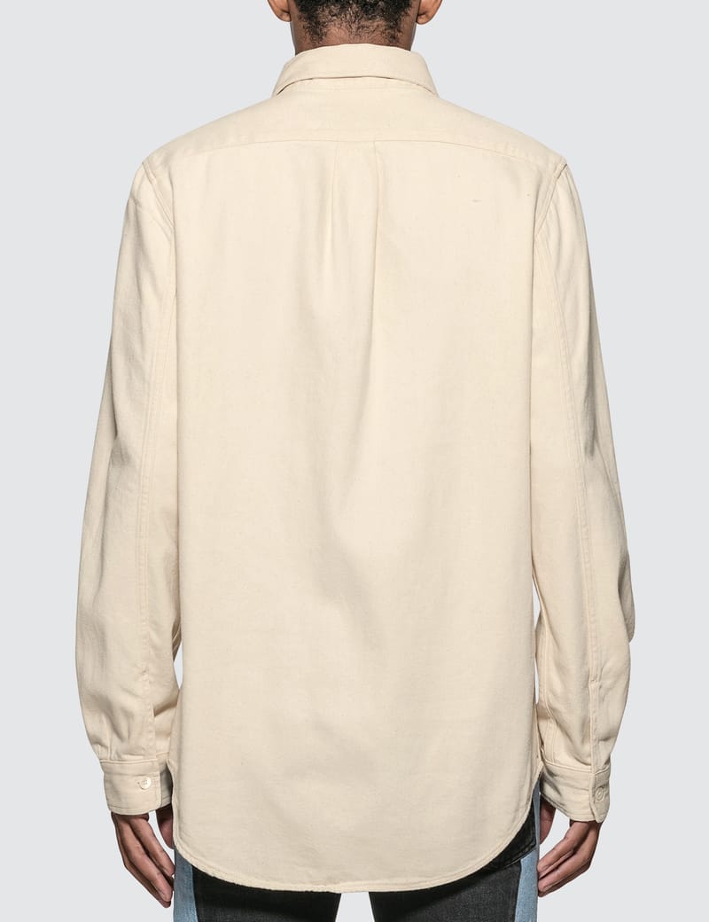 tan helmut lang shirt