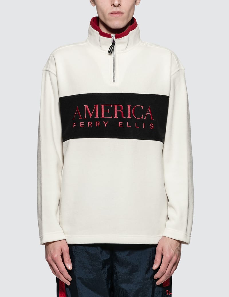 perry ellis quarter zip sweater