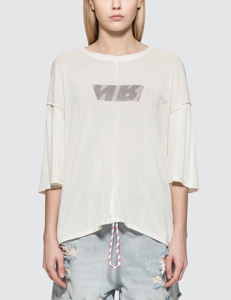 Image of Unravel Project Lines Reverse V Cut T-Shirt