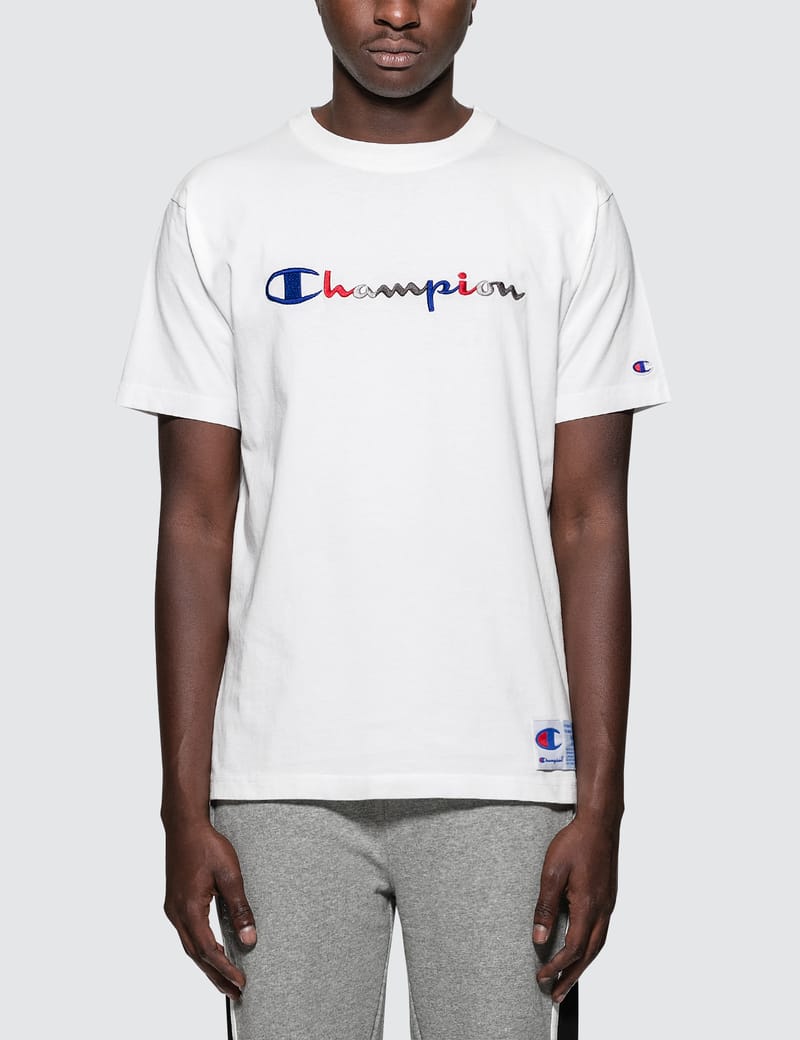 champion tri color shirt