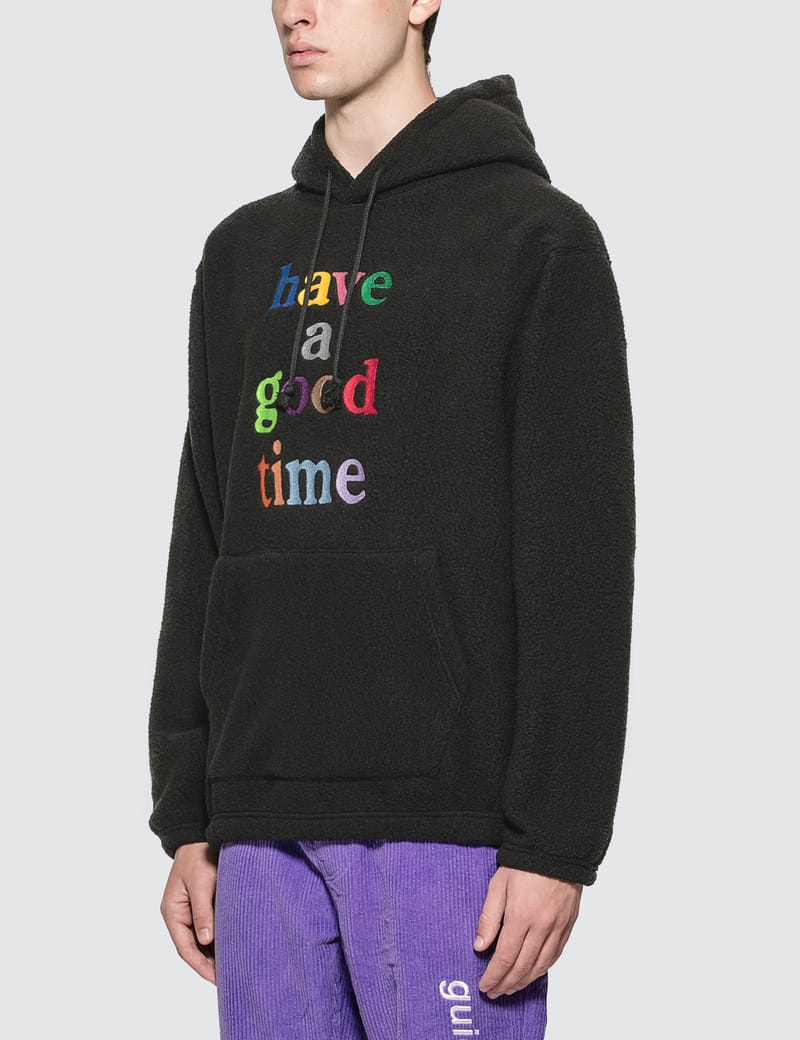 logo fleece pullover hoodie