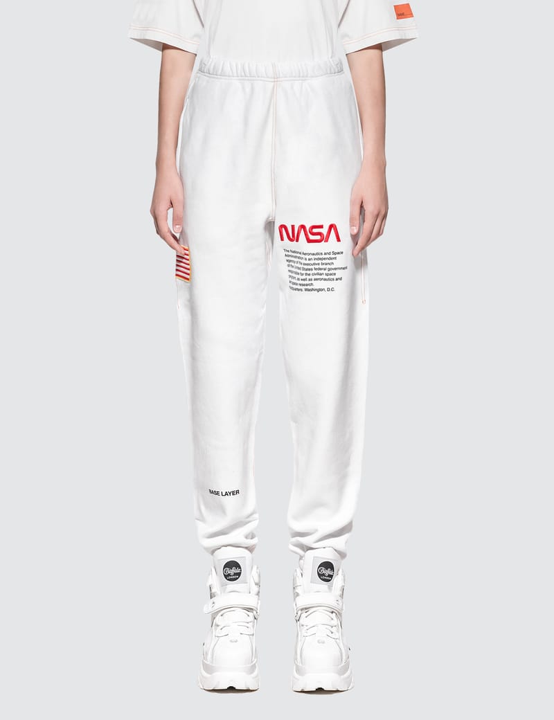 white nasa sweatpants