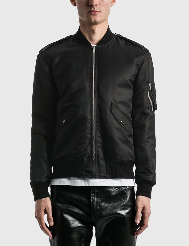 saint laurent nylon bomber jacket