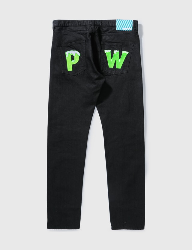 Icecream Icecream × Psychworld Running Dog Denim Black Men