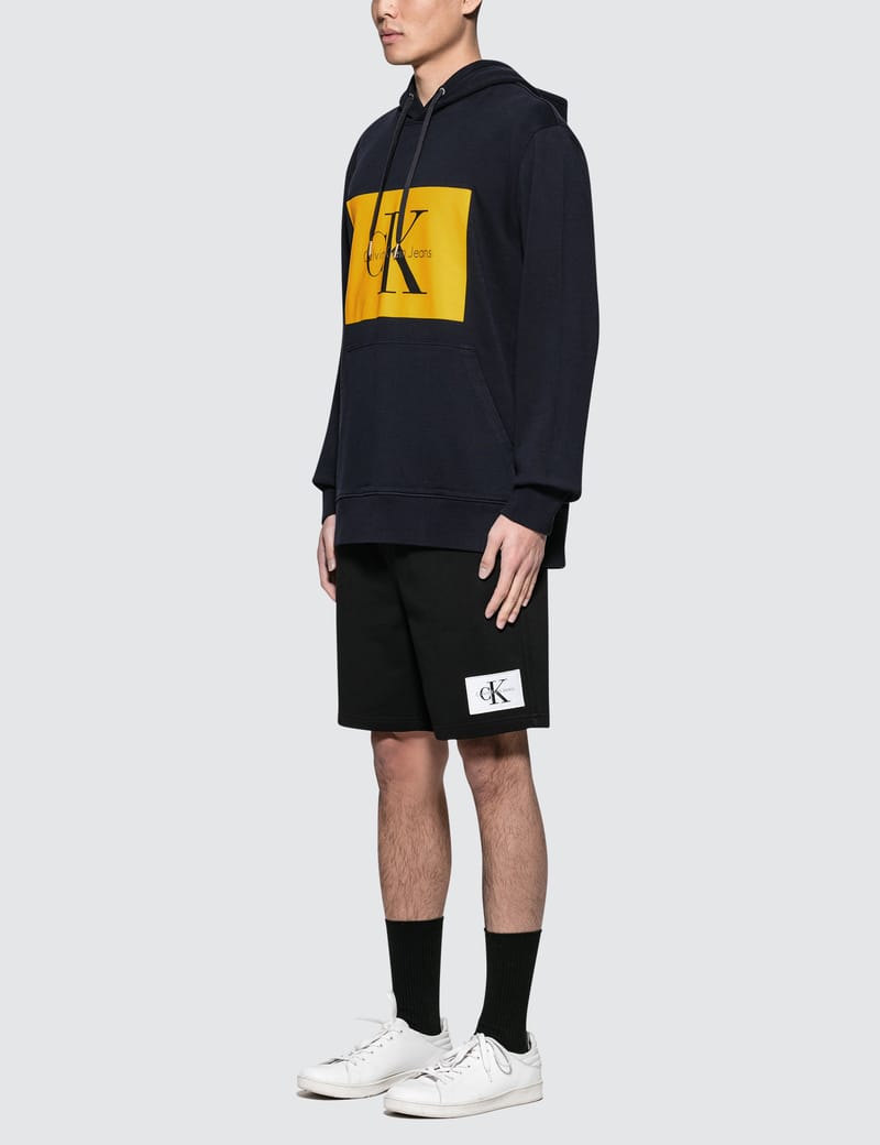 calvin klein box logo hoodie
