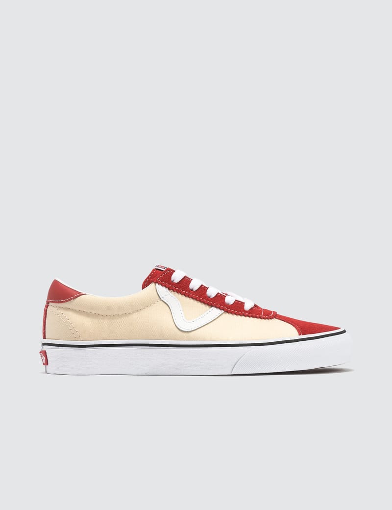 vans sport racing red classic white