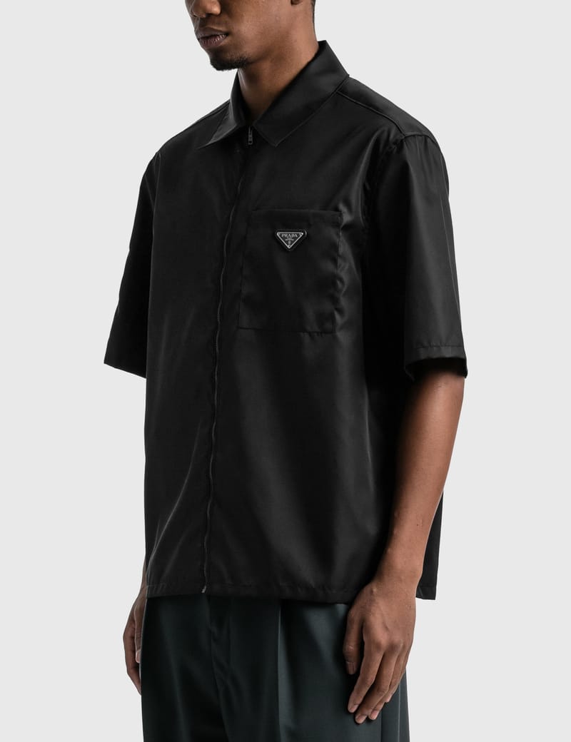 prada nylon short sleeve shirt