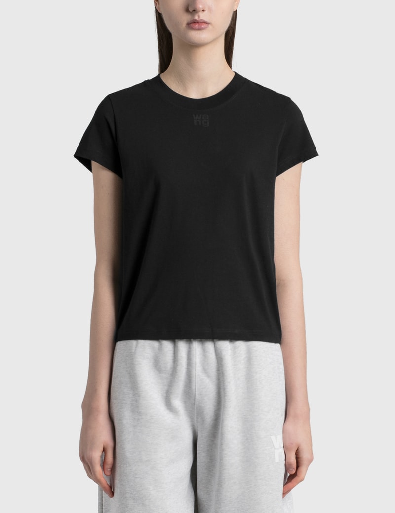 Image of Alexander Wang.T Shrunken Logo T-Shirt