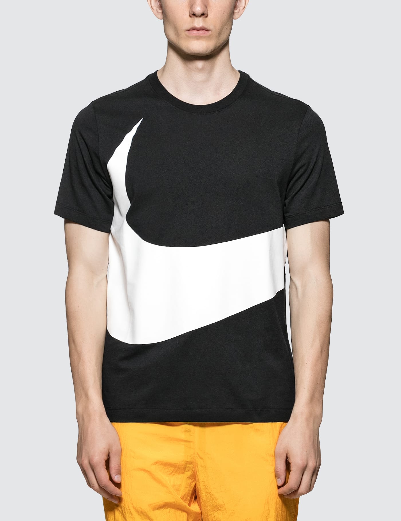 Nike - Oversized White Swoosh logo T 