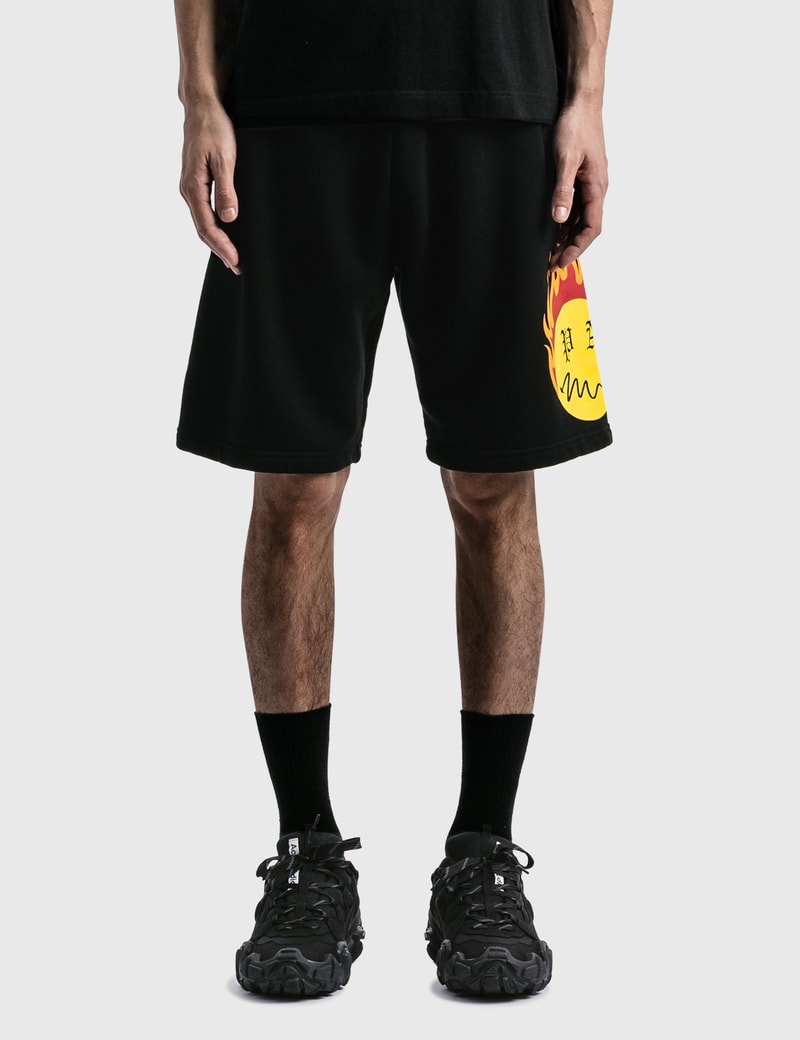 Image of Palm Angels Burning Head Sweat Shorts