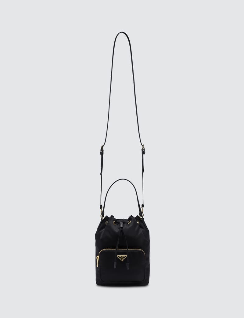 prada fabric bucket bag