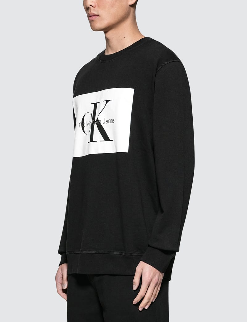 calvin klein box logo sweatshirt