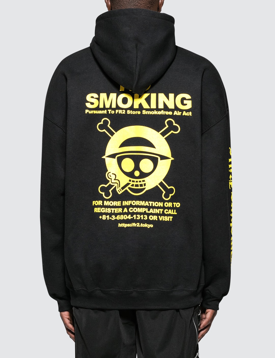 Fr2 One Piece X Fr2 Smoking Kills Hoodie Hbx Globally Curated Fashion And Lifestyle By Hypebeast