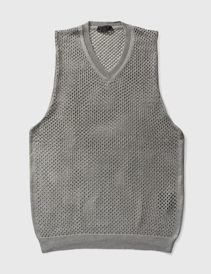 Prada - Prada Silk Knit Vest | HBX 