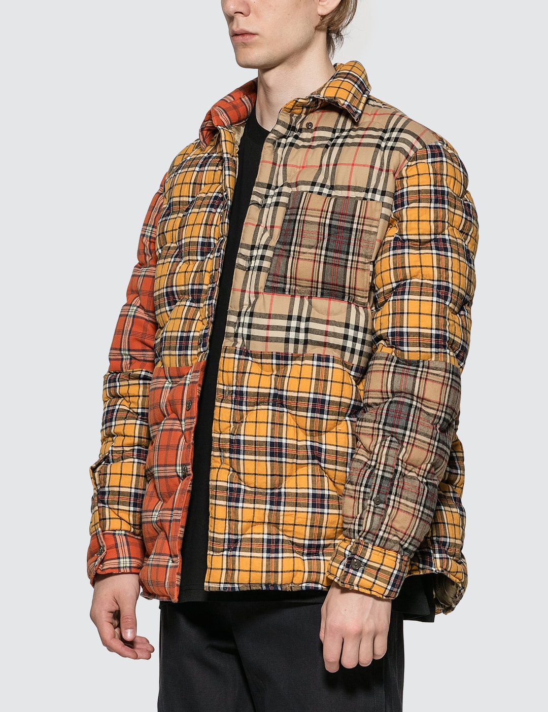 Tolkning ambulance Jep Burberry - Contrast Check Cotton Flannel Puffer Overshirt | HBX - Globally  Curated Fashion and Lifestyle by Hypebeast