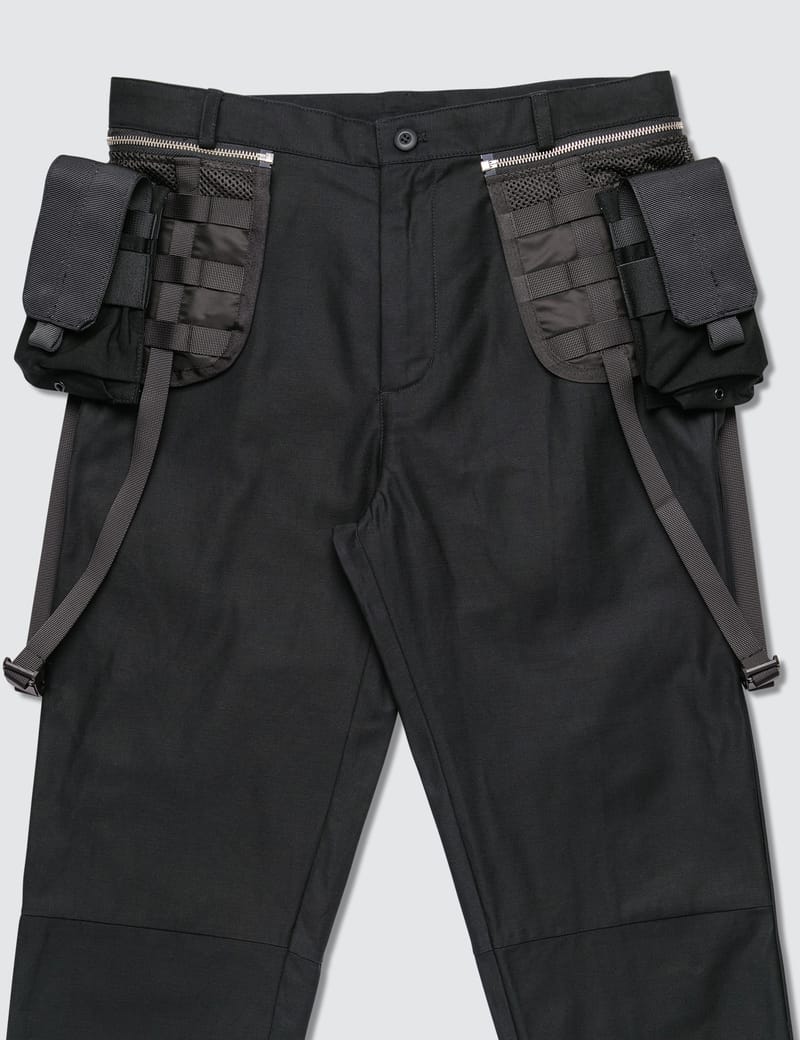 black utility pants