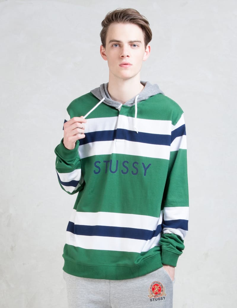 stussy rugby hoodie