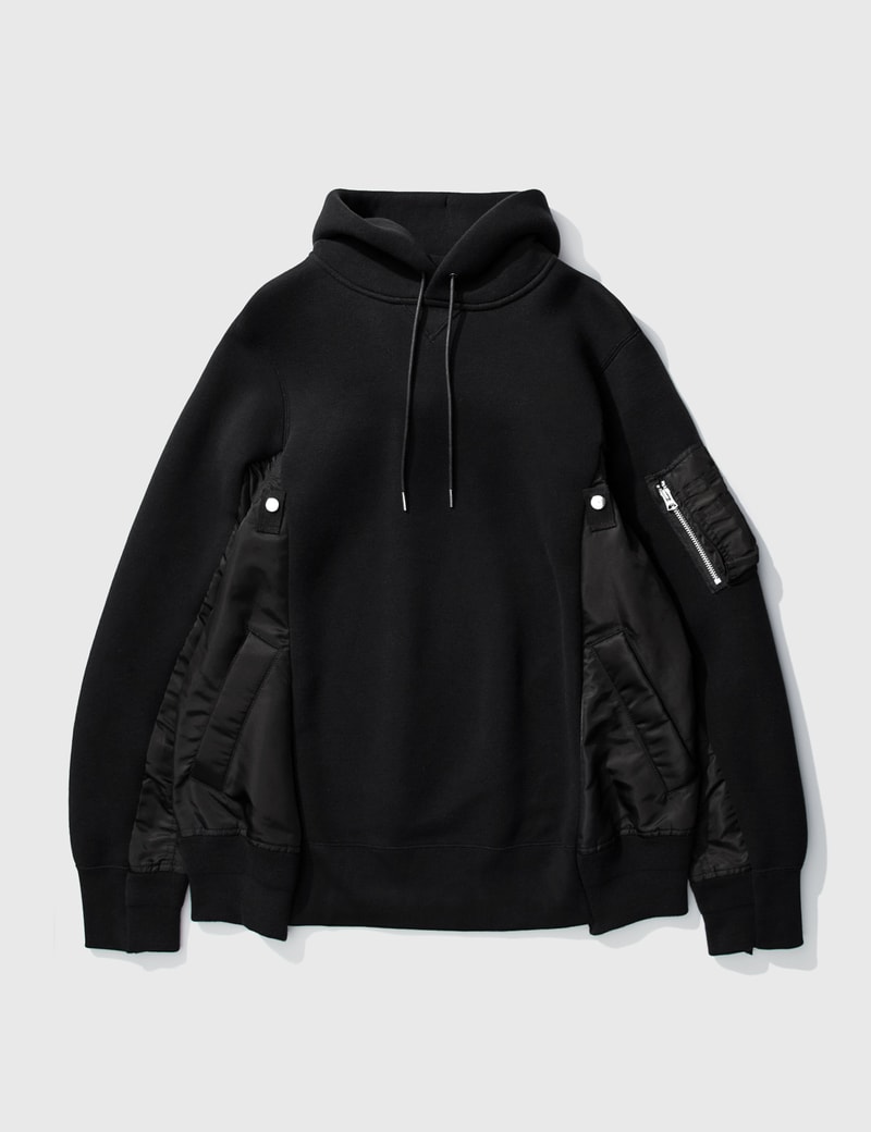 SACAI SPONGE SWEAT MA-1 HOODIE