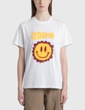 Ganni Organic Cotton Flower Smiley T-shirt Picture