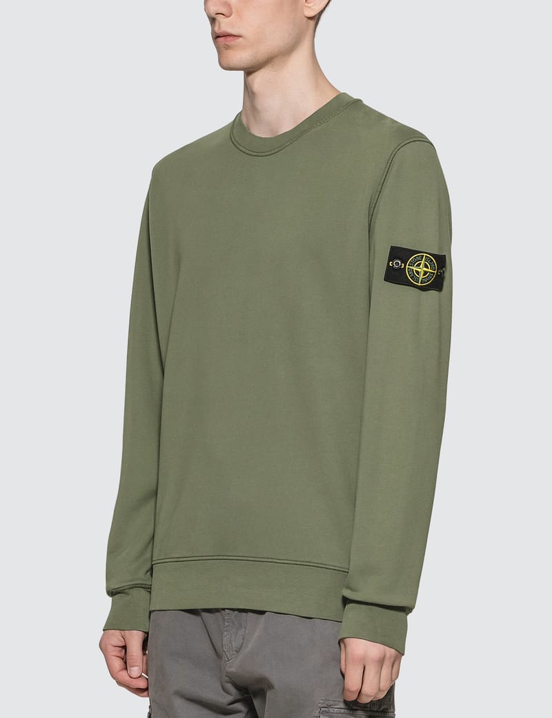 stone island crewneck olive