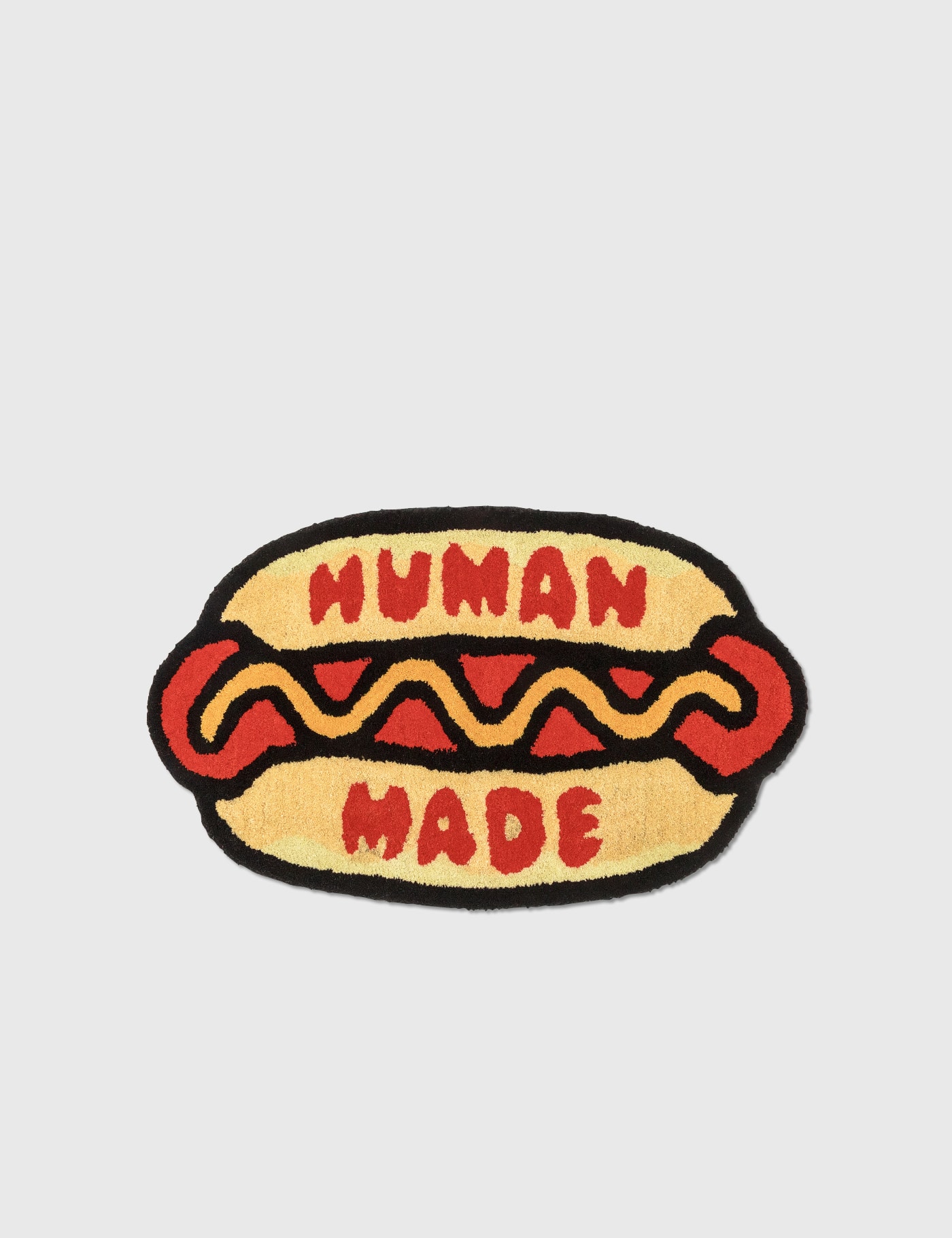 Human Made Hot Dog Rug Small In Beige