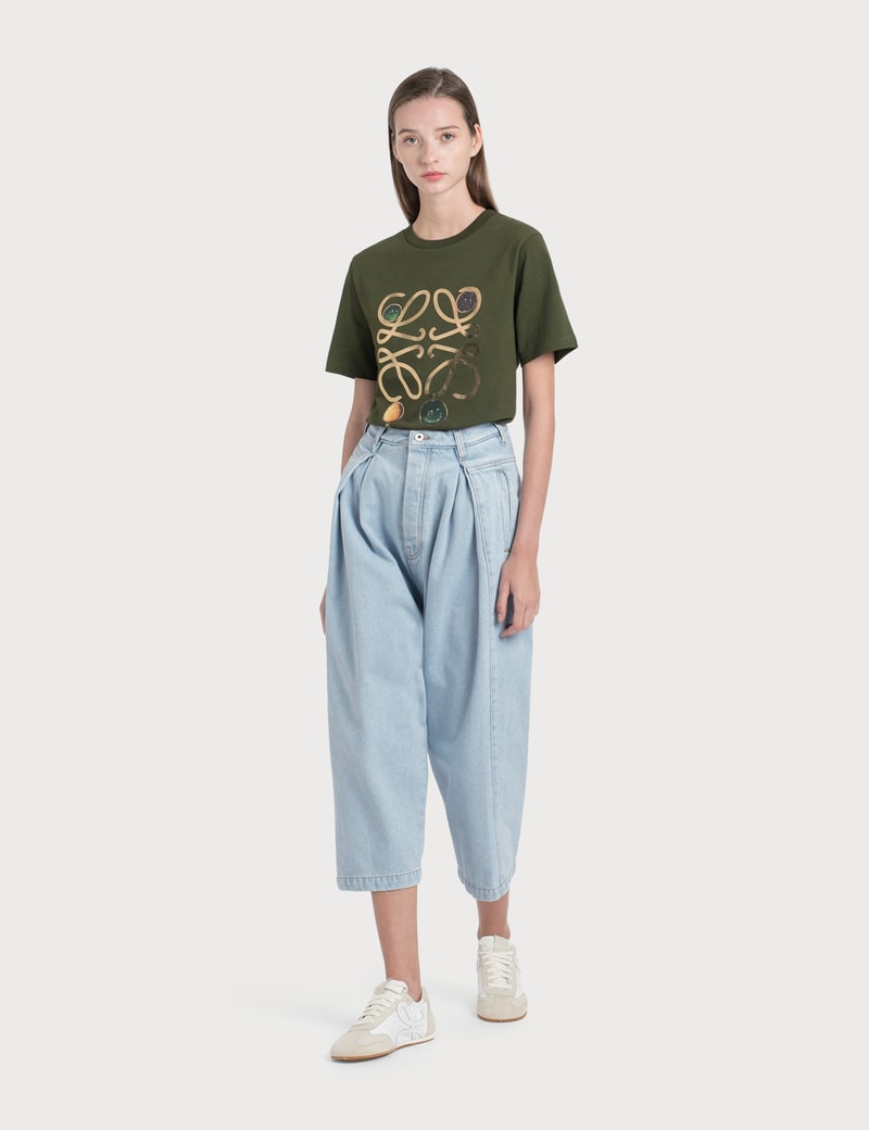 Image of Loewe Cropped Oversize Jeans