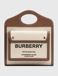 Burberry Mini Two-tone Canvas and Leather Pocket Bag Picture