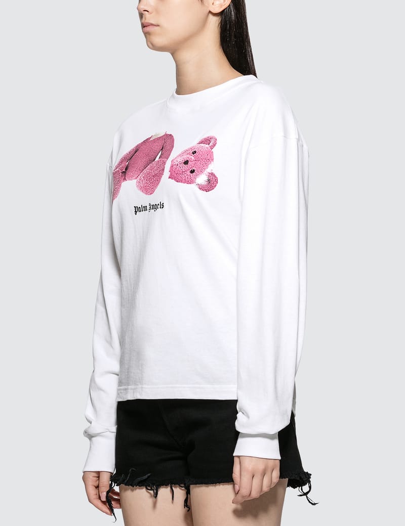 palm angels kill the bear t shirt pink