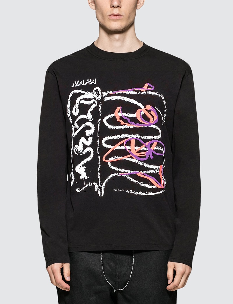 Image of Napapijri x Martine Rose Abstract Drawing L/S T-Shirt