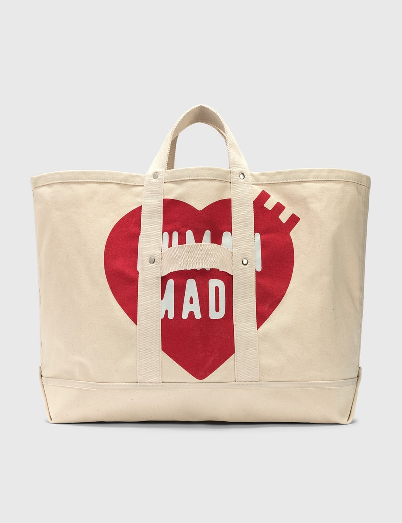 Human Made Tote Bag Large In White | ModeSens