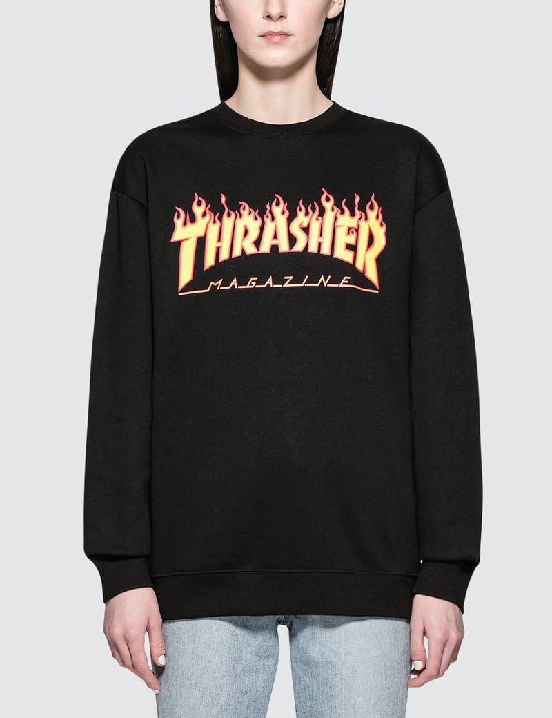thrasher flame sweatshirt