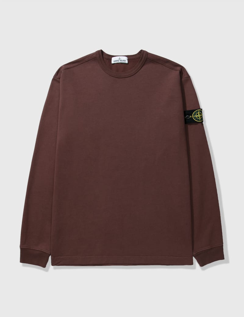 stone island sweatshirt brown