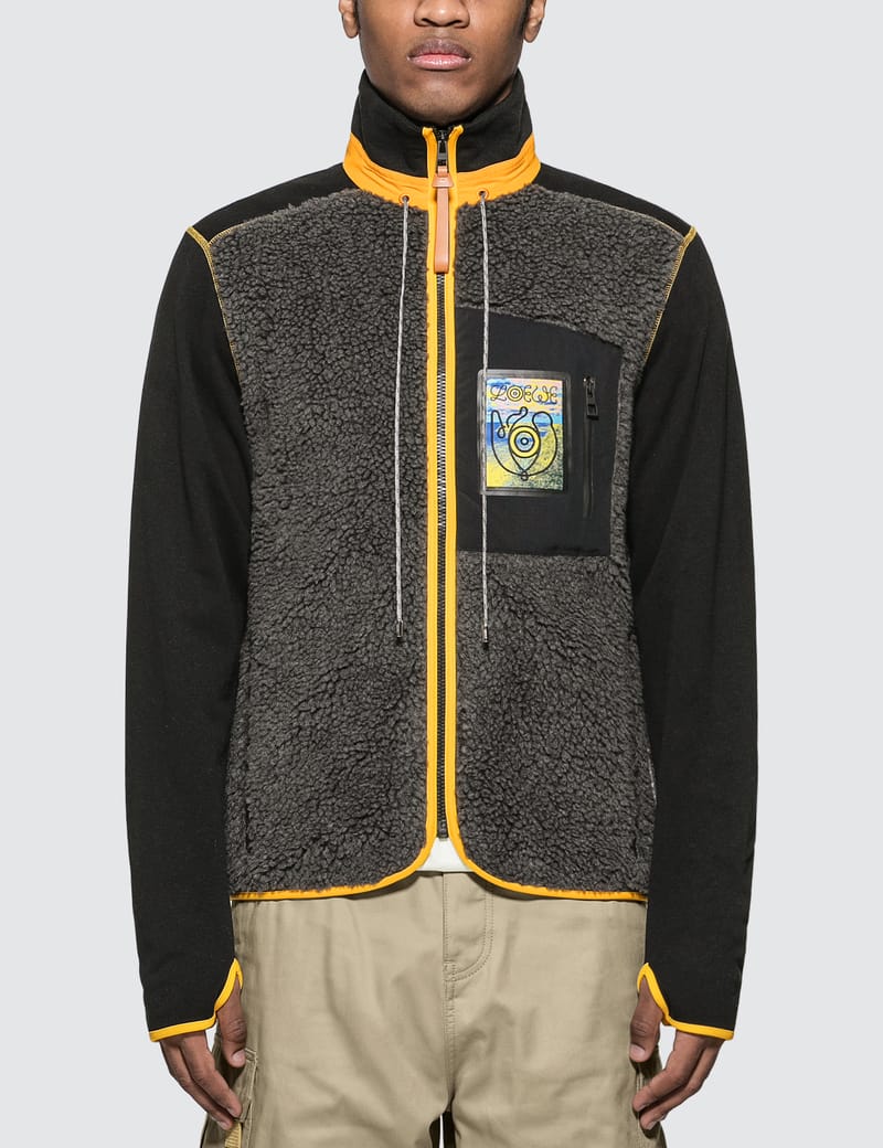 loewe fleece zip sweater