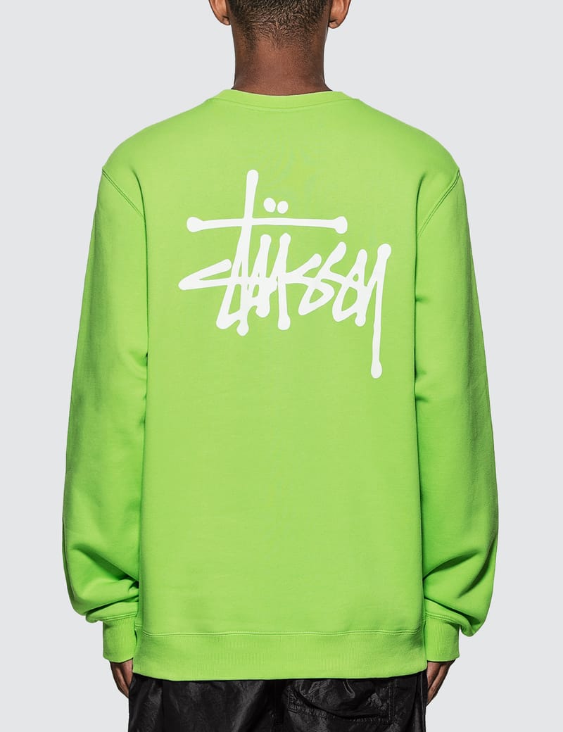 stussy basic crew sweatshirt