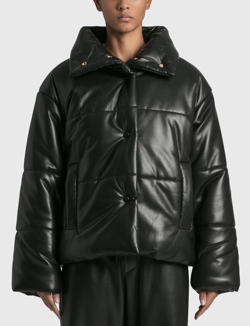 nanushka hide puffer jacket