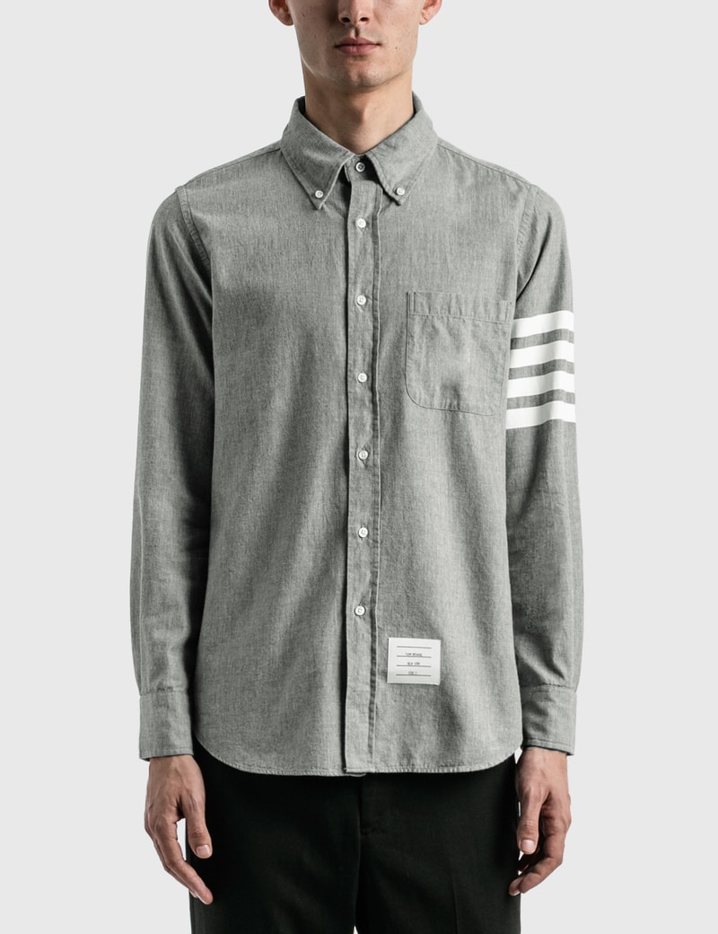 Image of Thom Browne -Bar Chambray Shirt