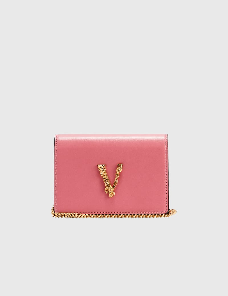versace virtus mini chain wallet
