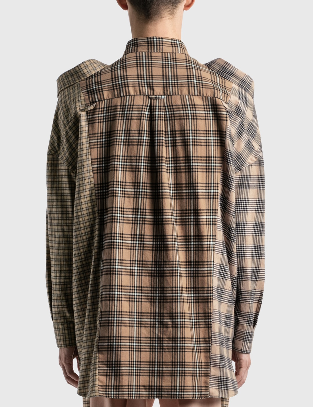 praktiseret Strædet thong Justering Burberry - Contrast Check Cotton Flannel Reconstructed Shirt | HBX -  Globally Curated Fashion and Lifestyle by Hypebeast