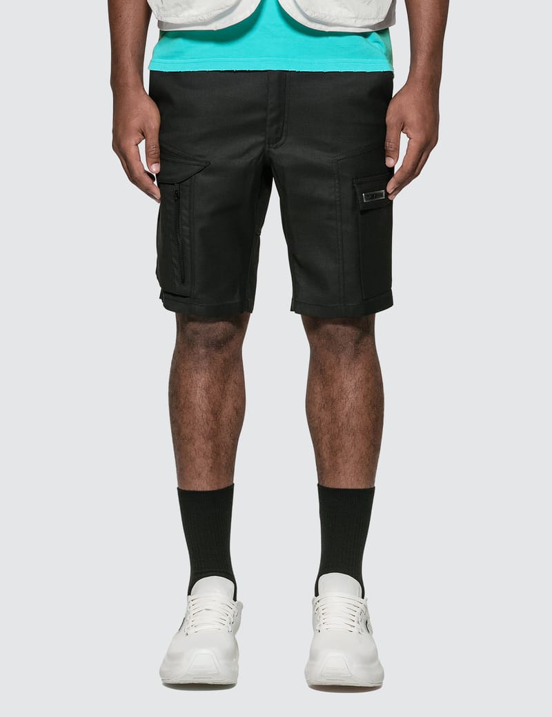 cargo shorts black mens