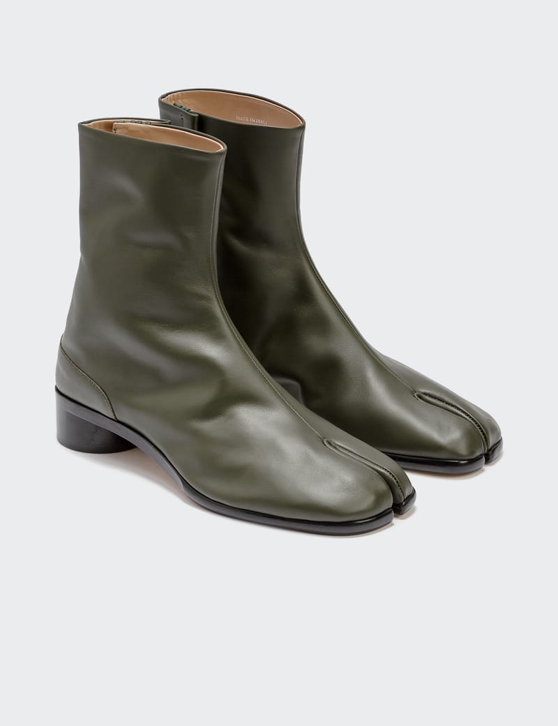 tabi leather boots