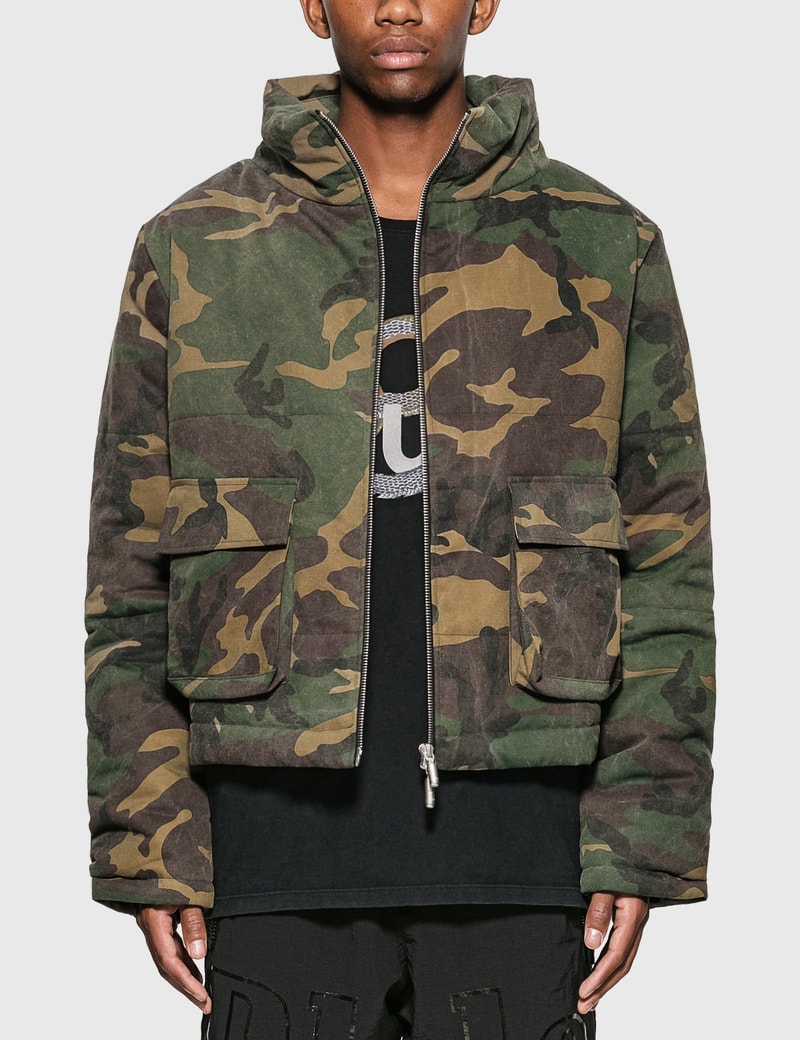 Image of Rhude Camo Puffer Jacket