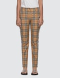 Burberry Straight Fit Contrast Check Cotton Trousers Picture