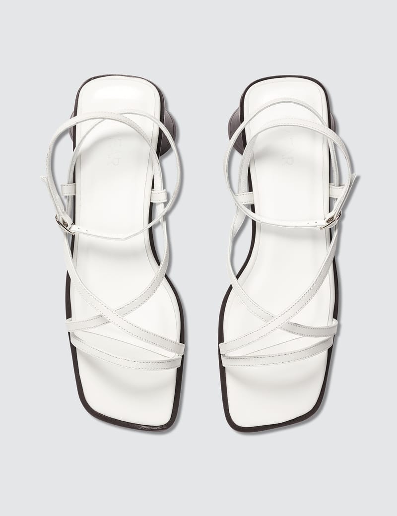 by far white sandals
