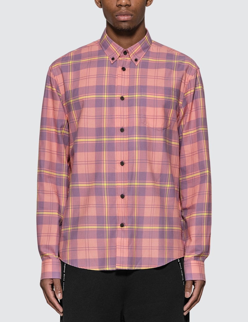 Image of Acne Studios Waffle Check Shirt